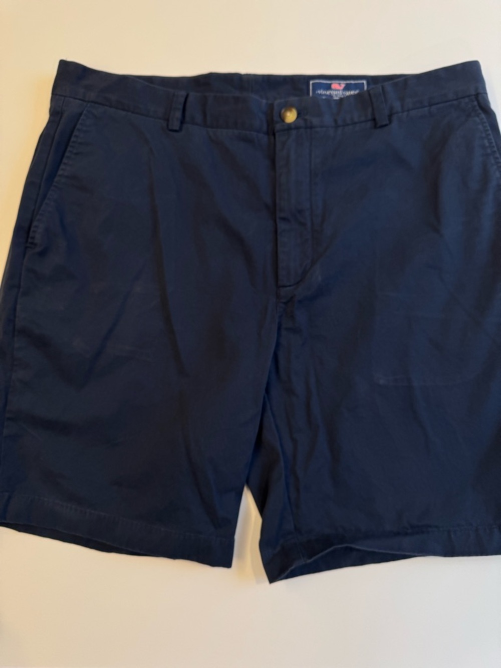 Vineyard Vines Men's Navy Flat Front Shorts - Classic Chino Style